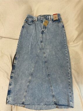 Levi's Light Blue High-Waist Denim Skirt